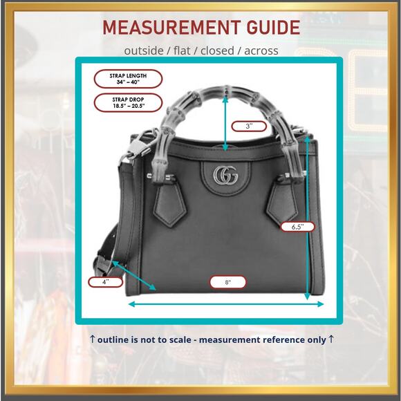 Gucci Diana Bamboo Handle Small Leather Crossbody Tote Bag Brown Mini - Picture 4 of 16